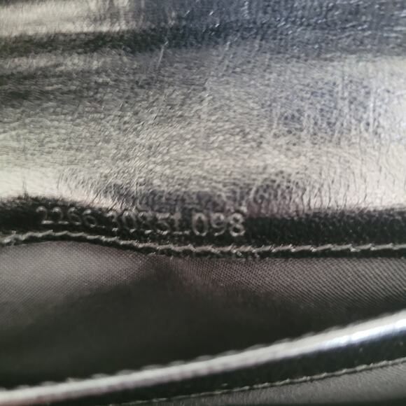 Fendi Zucca Nylon Leather Wallet Wallet Black Envelope Large Logo Clasp - Picture 7 of 13